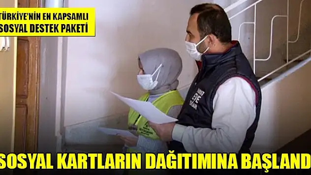 Konya'da Sosyal Kartların dağıtımına başlandı