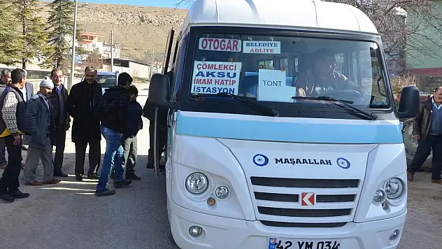 Gökçeyazı Mahallesi'ne minibüs seferleri başladı