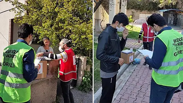 İki Doğu İki Batı'dan 170 öğrenci evine gıda kolisi