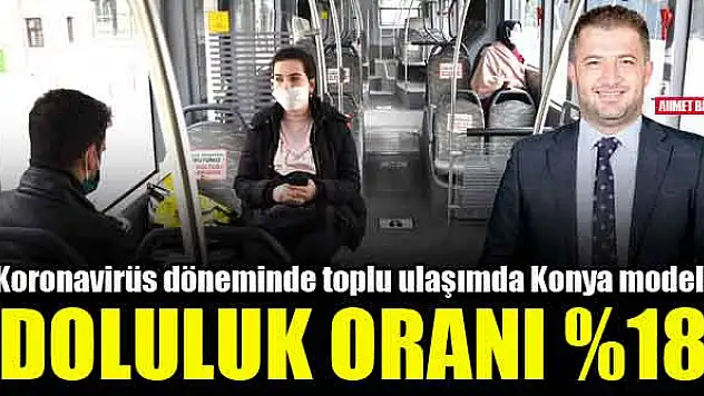 Koronavirüs döneminde toplu ulaşımda Konya modeli, doluluk oranı %18