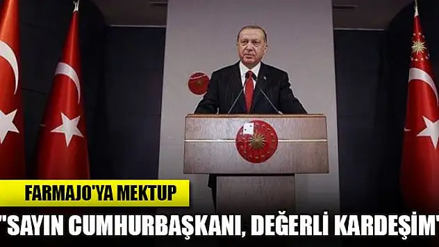 Erdoğan'dan, Somali Cumhurbaşkanına mektup