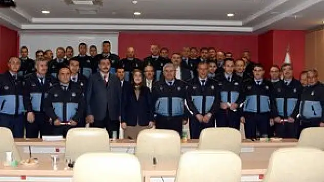 Meram zabıtasında görevde yükselme heyecanı