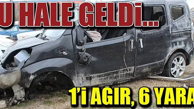 Konya'da otomobil devrildi: 6 yaralı