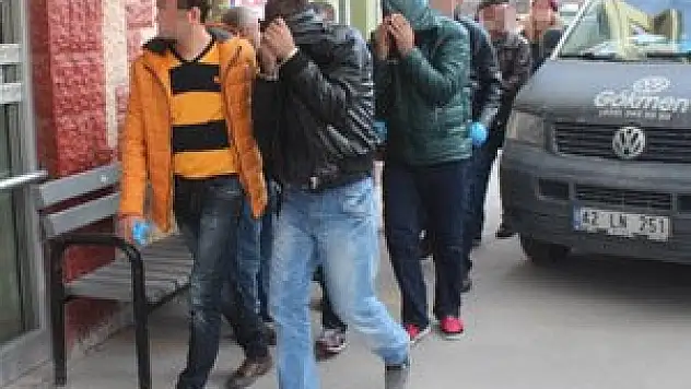 Konya'da uyuşturucu operasyonu: 18 gözaltı