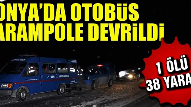 Otobüs şarampole devrildi: 1 ölü, 38 yaralı