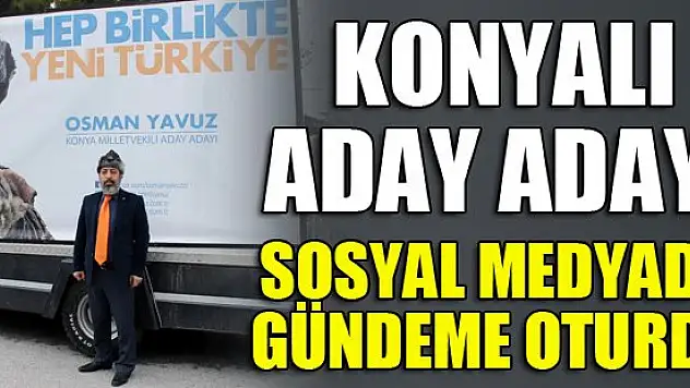 AK Partili aday adayından ilginç afiş