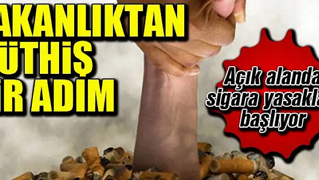 Açık alanda sigara yasakları başlıyor