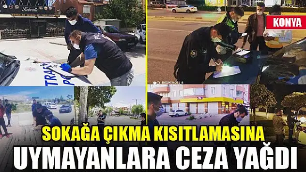 Sokağa çıkma kısıtlamasına uymayanlara ceza yağdı