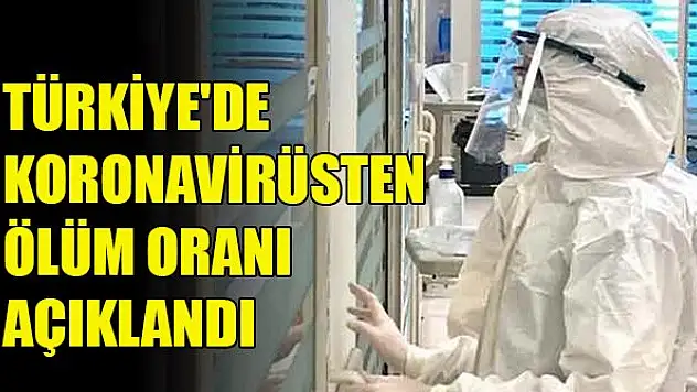 Türkiye'de koronavirüsten ölüm oranı açıklandı