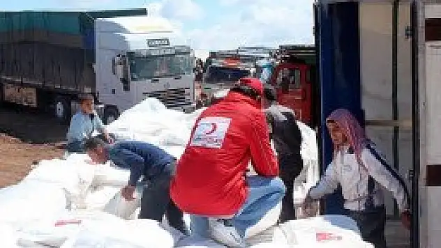 Türk Kızılayı'ndan 25 ton un yardımı