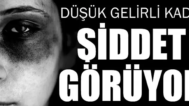 'Düşük gelirli kadın daha çok şiddet görüyor'