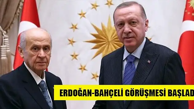 Cumhurbaşkanı Erdoğan, Bahçeli ile bir araya geldi