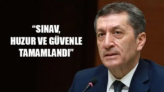 Milli Eğitim Bakanı Ziya Selçuk'tan 'LGS' açıklaması