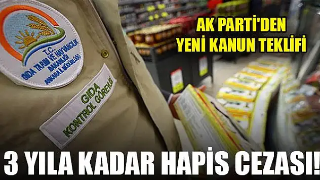 AK Parti'den yeni kanun teklifi! 3 yıla kadar hapis cezası