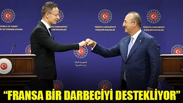 Bakan Çavuşoğlu'ndan Macron'a tepki: Fransa bir darbeciyi destekliyor