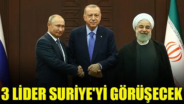 Cumhurbaşkanı Erdoğan, Putin ve Ruhani Suriye'yi görüşecek