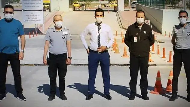 Beyhekim'de güvenlik görevlileri unutulmadı