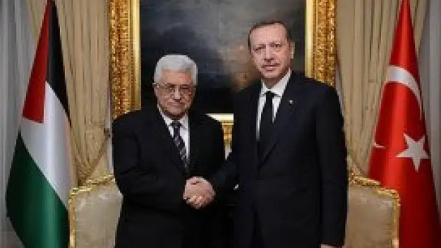 Erdoğan Mahmud Abbas ile görüştü