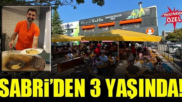 Sabri'den 3 yaşında!