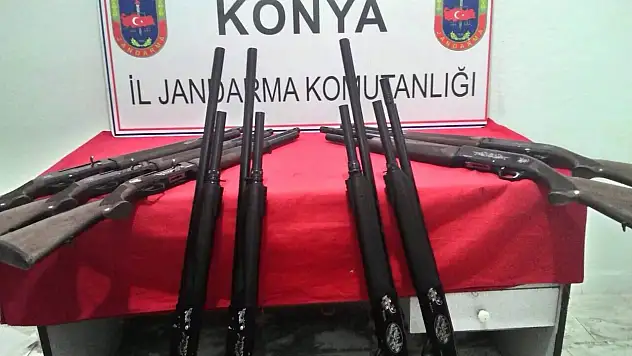 Yasa dışı üretim tüfeklere el konuldu