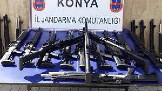 Arama yapılan otomobilden yasa dışı tüfekler çıktı