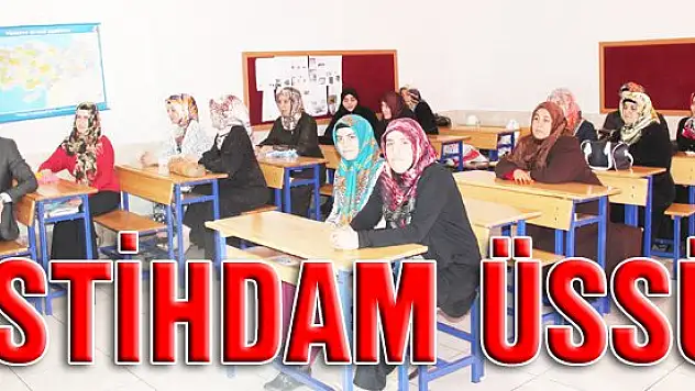 Meslek kurslarıyla istihdam sağlıyor