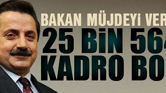 Çelik: Engeliller için 25 bin 564 kadro boş