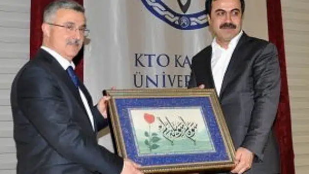 KTO Karatay Üniversitesi Rektörü Torlak'a veda