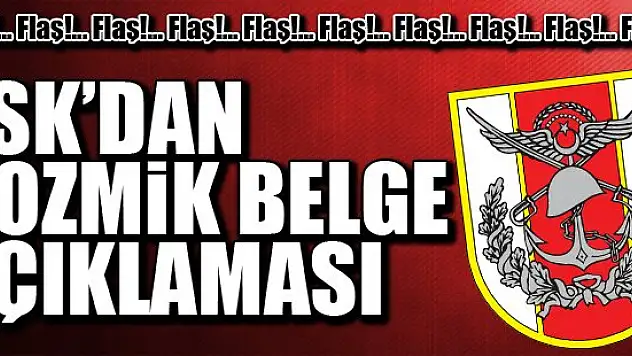 TSK'dan kozmik belge açıklaması
