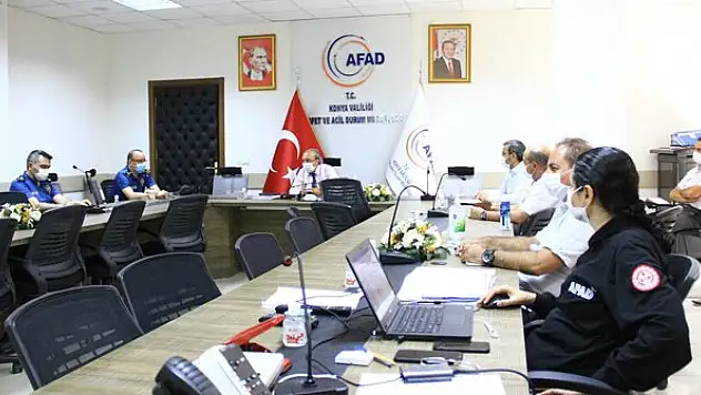 AFAD İl Müdürlüğü'nde Koronavirüs toplantısı