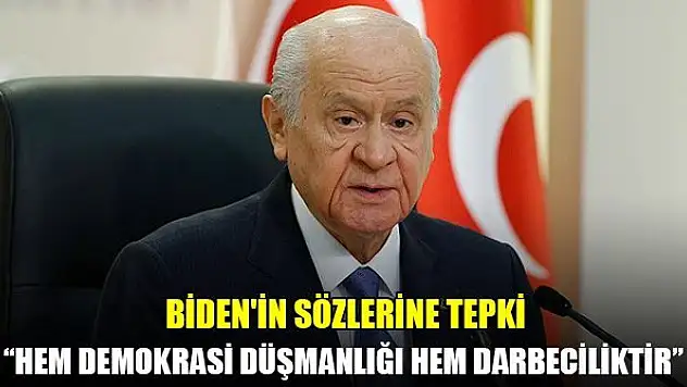 Bahçeli'den Biden'in sözlerine tepki