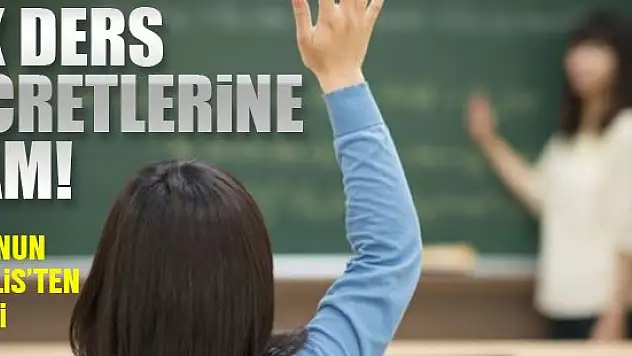 Ek ders ücretlerine zam geldi