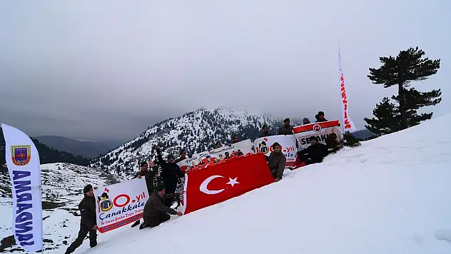 İki bin metrede şehitleri andılar