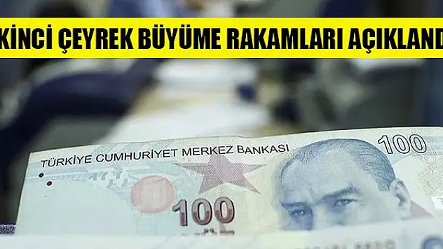 Türkiye'nin 2. çeyrek büyüme rakamları açıklandı