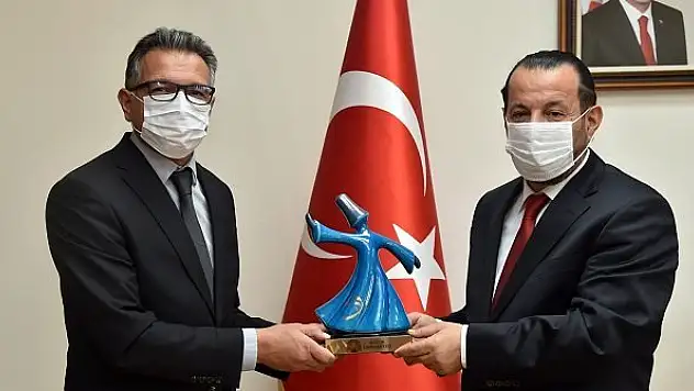 Rektör Aksoy'dan Rektör Akgül'e iade-i ziyaret
