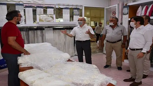 Çumra'da esnaf ziyareti