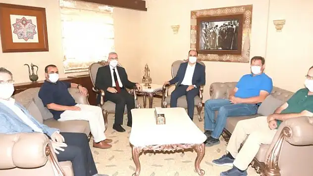 Dr. Eyüp Çetin, Başkan Altay'ı ziyaret etti
