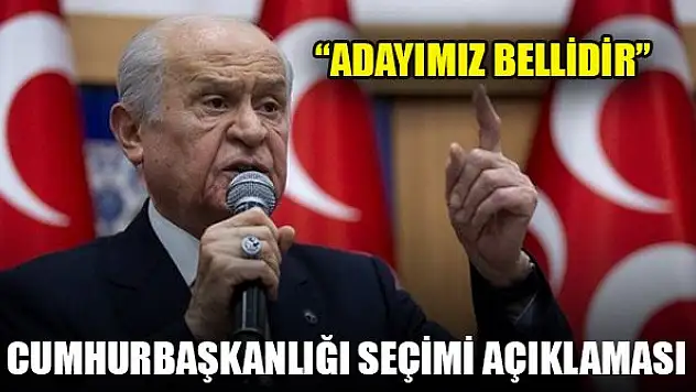 Bahçeli'den Cumhurbaşkanlığı seçimi açıklaması