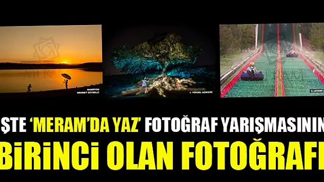 İşte 'Meram'da yaz' fotoğraf yarışmasının birinci olan fotoğrafı