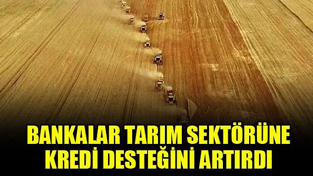 Bankalar tarım sektörüne kredi desteğini artırdı