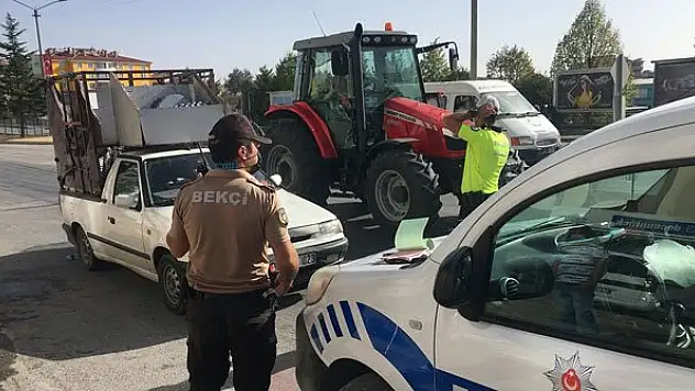 Kulu'da 16 sürücüye 22 bin lira ceza