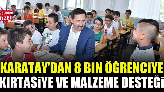 Karatay'dan 8 bin öğrenciye kırtasiye ve malzeme desteği
