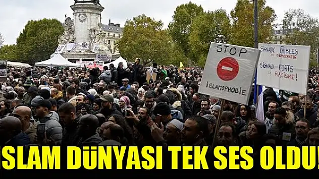 İslam dünyası Fransa'ya karşı tek ses oldu