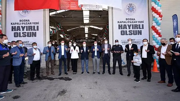Bosna kapalı pazar yeri açıldı