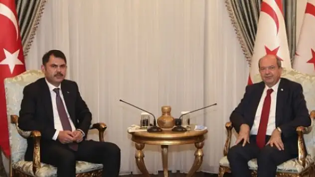KKTC Cumhurbaşkanı Tatar, Bakan Kurum'u kabul etti