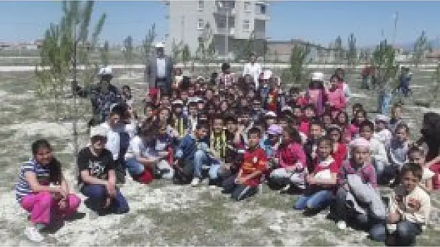 Kermesten elde ettikleri gelirle fidan diktiler