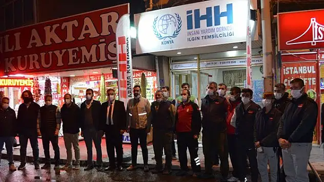 Ilgın İHH arama kurtarma ekibi, İzmir'deki çalışmalarının ardından ilçeye döndü