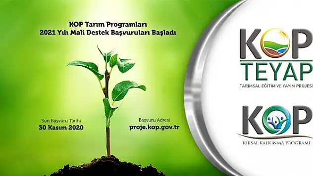 KOP 2021 yılı proje başvuruları başladı