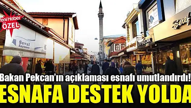 Bakan Pekcan'ın açıklaması esnafı umutlandırdı! Esnafa destek yolda