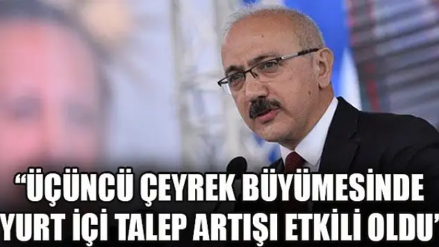 Elvan: Üçüncü çeyrek büyümesinde yurt içi talep artışı etkili oldu